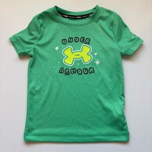 Under Armour Toddler Unisex Green SPF 50 Swim Shirt, Size 2T, Pool, Beach, Sun